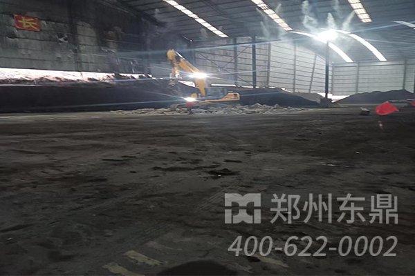 陜西咸陽煤泥烘干機基礎建設現(xiàn)場