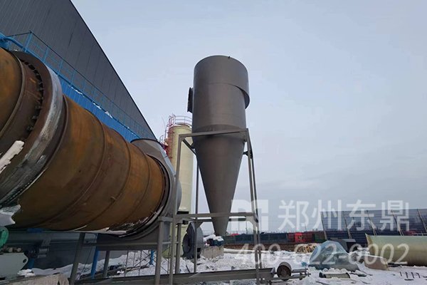 山西煤泥烘干機設備安裝現(xiàn)場實拍圖